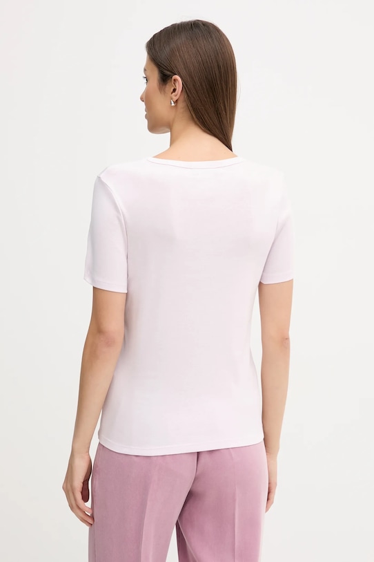 Odzież United Colors of Benetton t-shirt bawełniany 3GA8E16A2 różowy