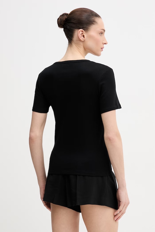 Odzież United Colors of Benetton t-shirt bawełniany 3GA8E16A2 czarny