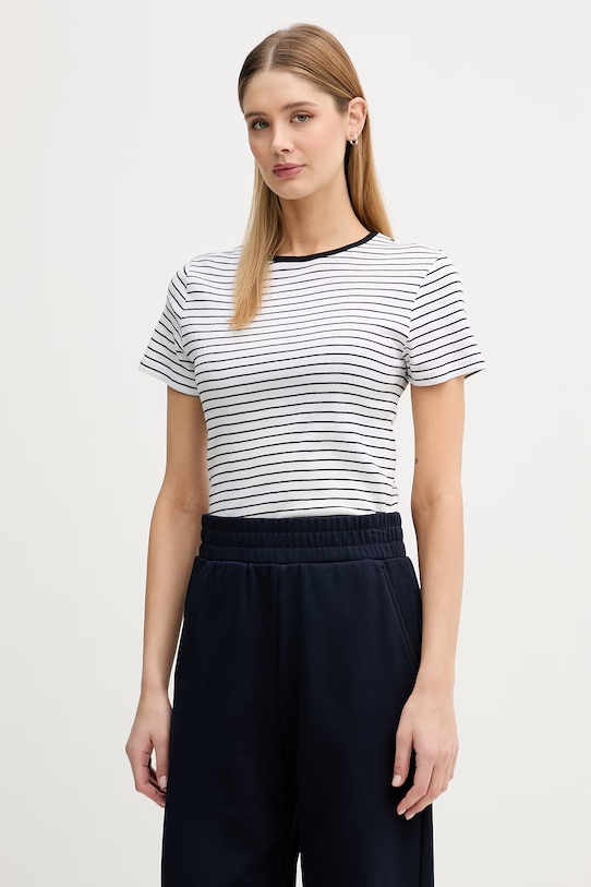 United Colors of Benetton t-shirt damski bawełniany biały 339PD10BX