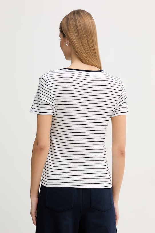 Odzież United Colors of Benetton t-shirt damski bawełniany 339PD10BX biały