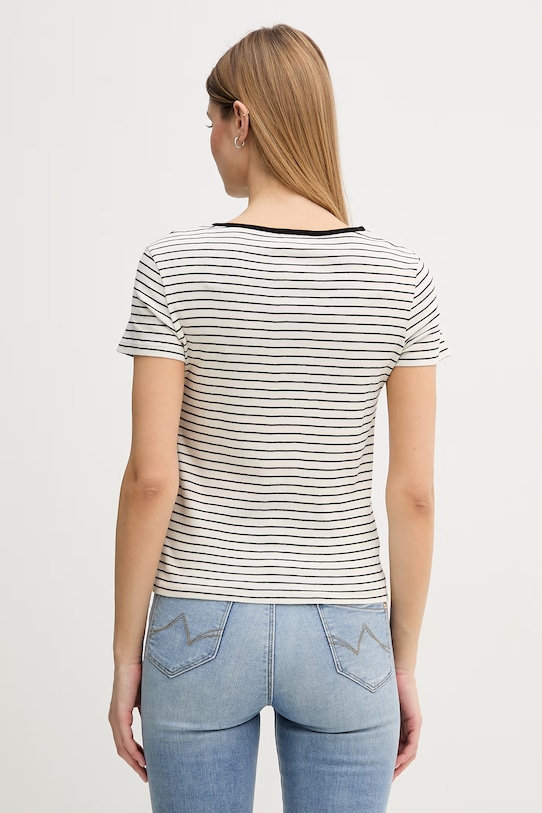 Odzież United Colors of Benetton t-shirt damski bawełniany 339PD10BX beżowy