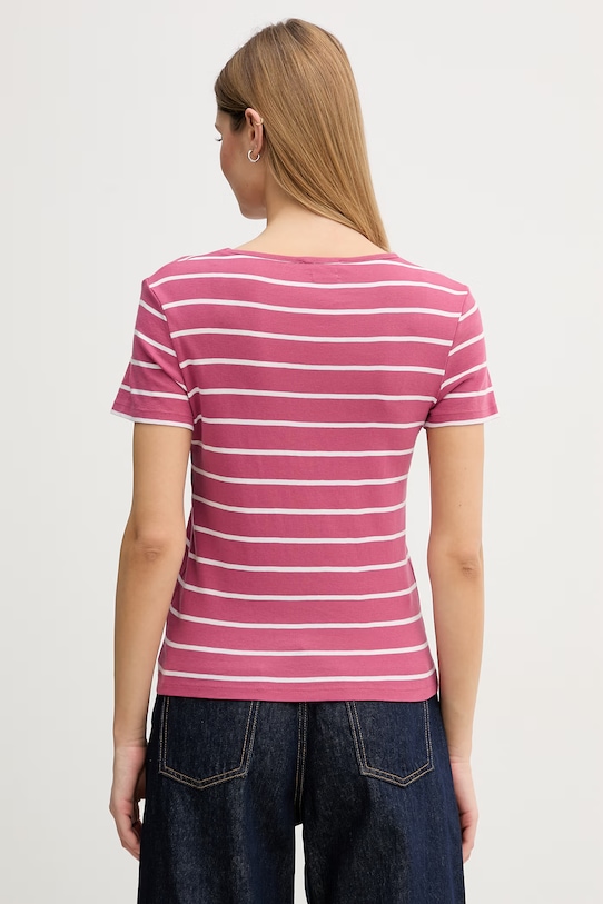 Odzież United Colors of Benetton t-shirt damski bawełniany 339PD10BX różowy