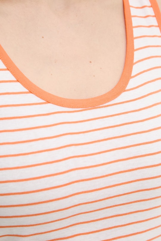 United Colors of Benetton Τοπ Γυναικείο Βαμβακερό 339PDH018 πορτοκαλί