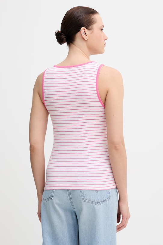 Odzież United Colors of Benetton top damski bawełniany 339PDH018 różowy