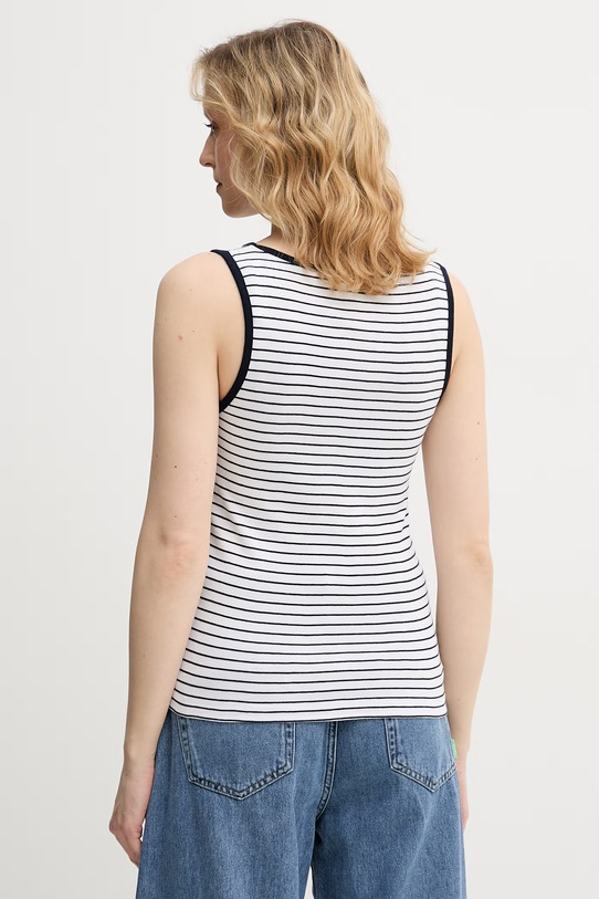 Ρούχα United Colors of Benetton τοπ γυναικείο βαμβακερό 339PDH018 σκούρο μπλε