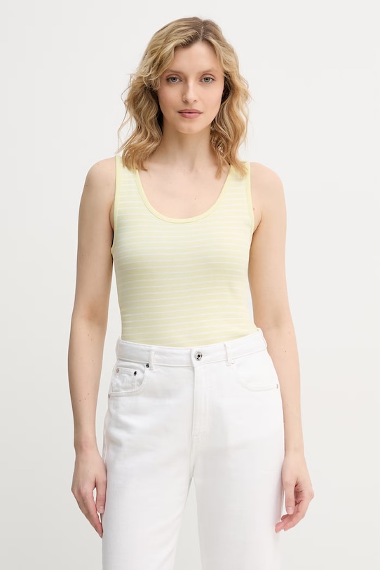 United Colors of Benetton top dámsky bavlnený zelená 339PDH018