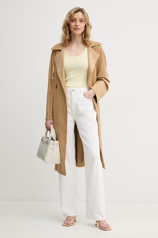 United Colors of Benetton top dámsky bavlnený 339PDH018 zelená SS26