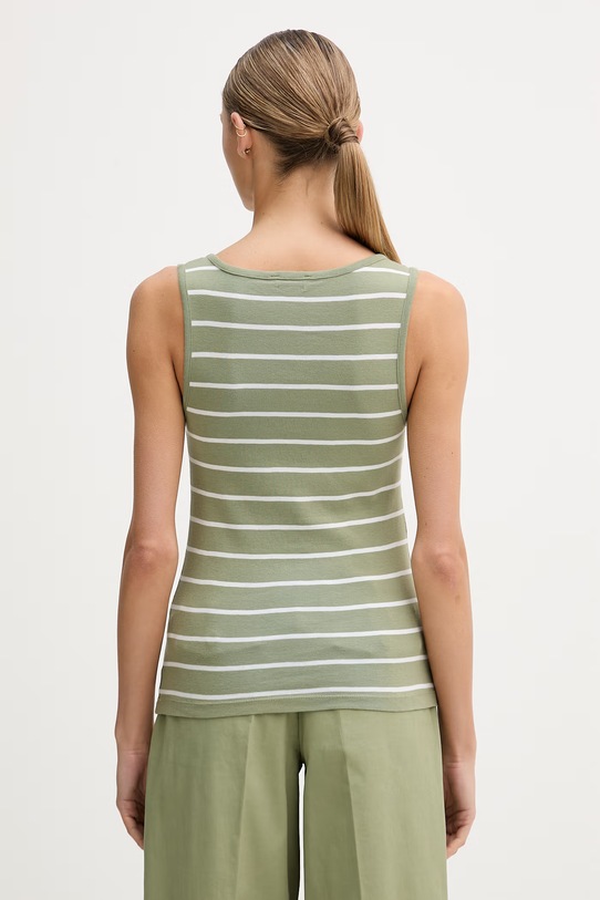 Odzież United Colors of Benetton top damski bawełniany 339PDH018 zielony
