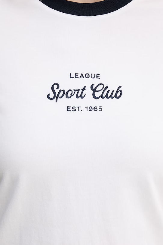 United Colors of Benetton t-shirt damski bawełniany z elastanem 3ECMD10C7 biały