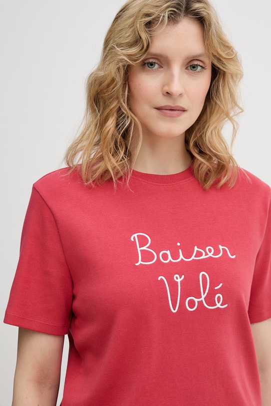 United Colors of Benetton t-shirt damski czerwony 31NMD10C9
