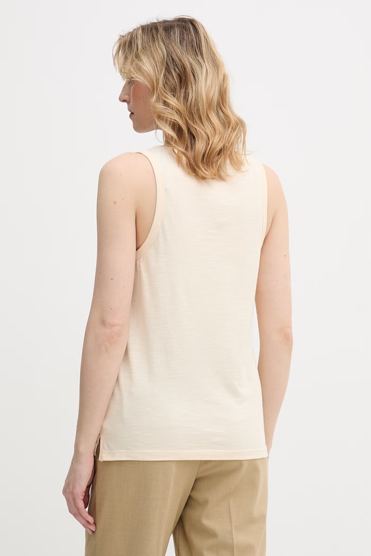 Odjeća United Colors of Benetton top za žene od pamuka 3BVXDH01A bež