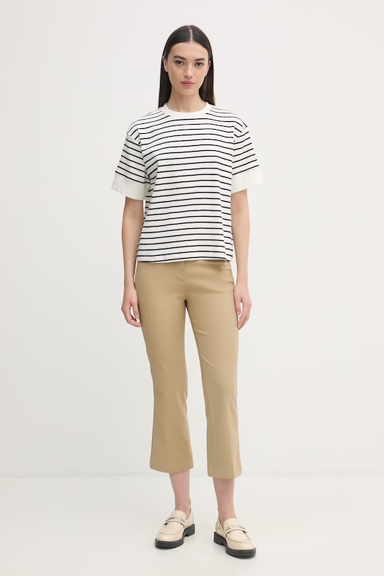 United Colors of Benetton тениска дамска от памук 3FLCD10CG черен SS26