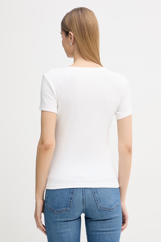 Odzież United Colors of Benetton t-shirt damski bawełniany z elastanem 3O4YD10CC biały