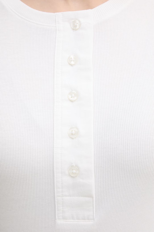 United Colors of Benetton t-shirt damski bawełniany z elastanem 3O4YD10CC biały