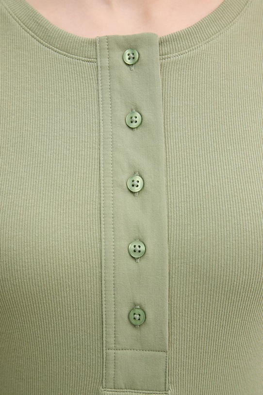 United Colors of Benetton t-shirt damski bawełniany z elastanem 3O4YD10CC zielony