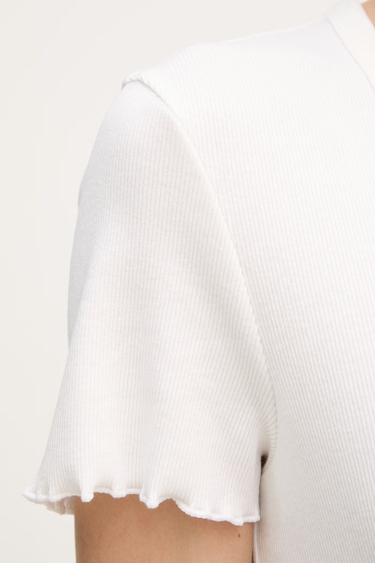 United Colors of Benetton t-shirt damski z bawełną 3O4YD4028 beżowy