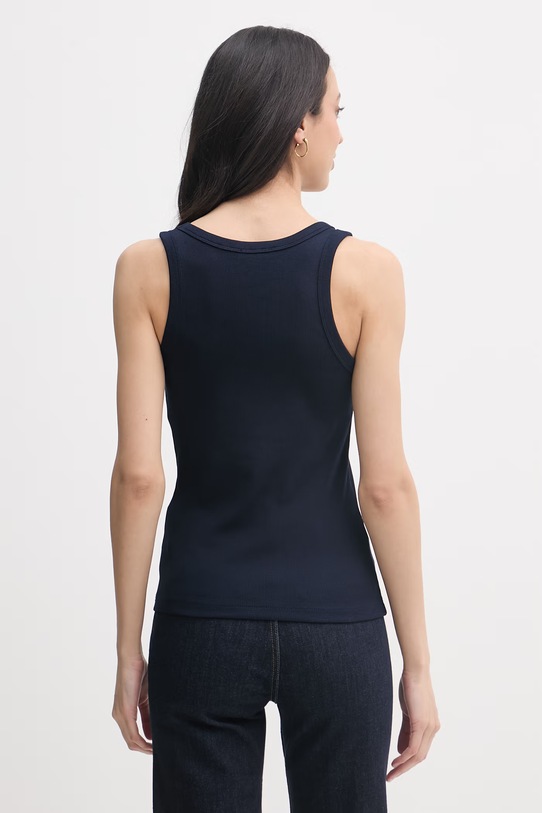 Odzież United Colors of Benetton top damski bawełniany z elastanem 3O4YDH01B granatowy