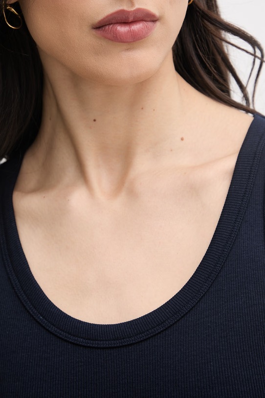 United Colors of Benetton dámský top bavlněný s elastanem 3O4YDH01B námořnická modř