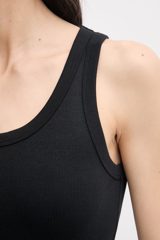 United Colors of Benetton top dámský bavlněný s elastanem 3O4YDH01B černá