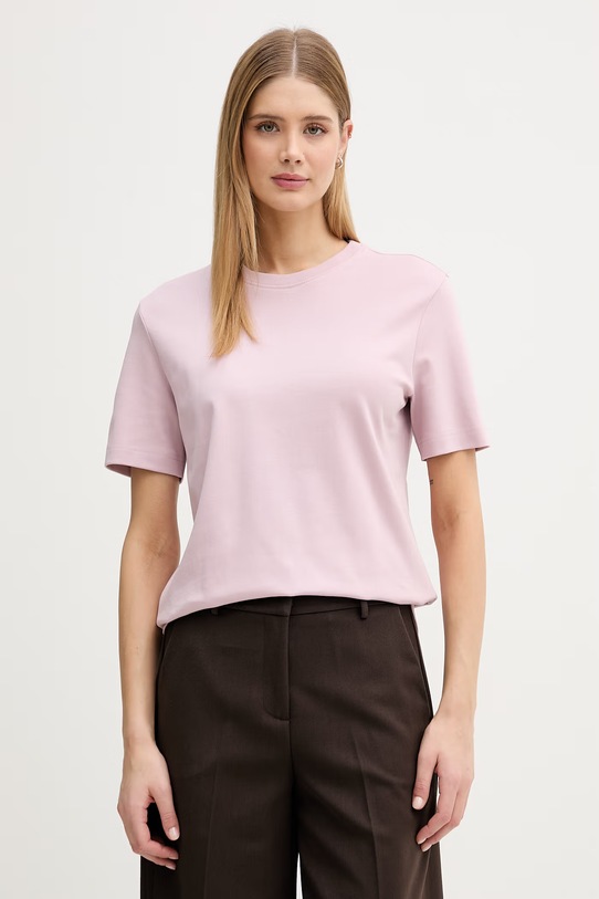 United Colors of Benetton t-shirt damski bawełniany różowy 3T5BD10CA