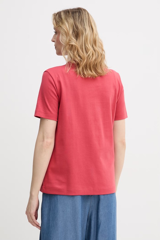 Odzież United Colors of Benetton t-shirt damski bawełniany 3T5BD10CA czerwony