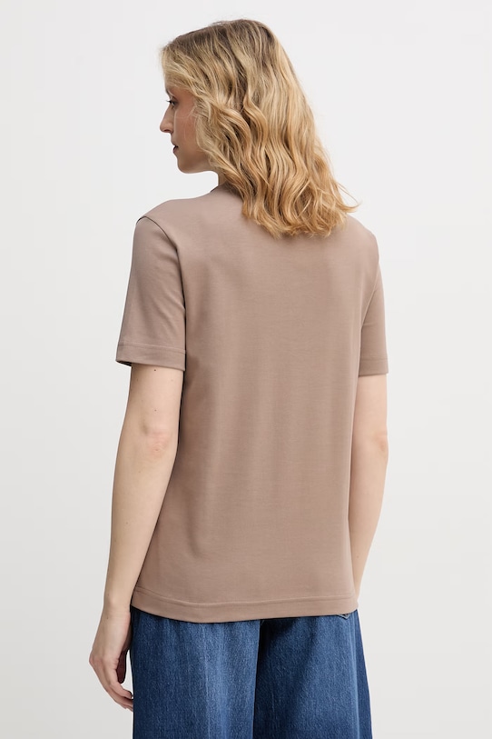 Odzież United Colors of Benetton t-shirt damski bawełniany 3T5BD10CA brązowy