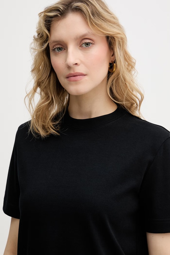 United Colors of Benetton t-shirt damski bawełniany czarny 3T5BD10CA