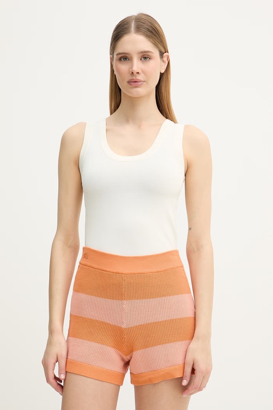 United Colors of Benetton top damski z wiskozy beżowy 198XDH01I