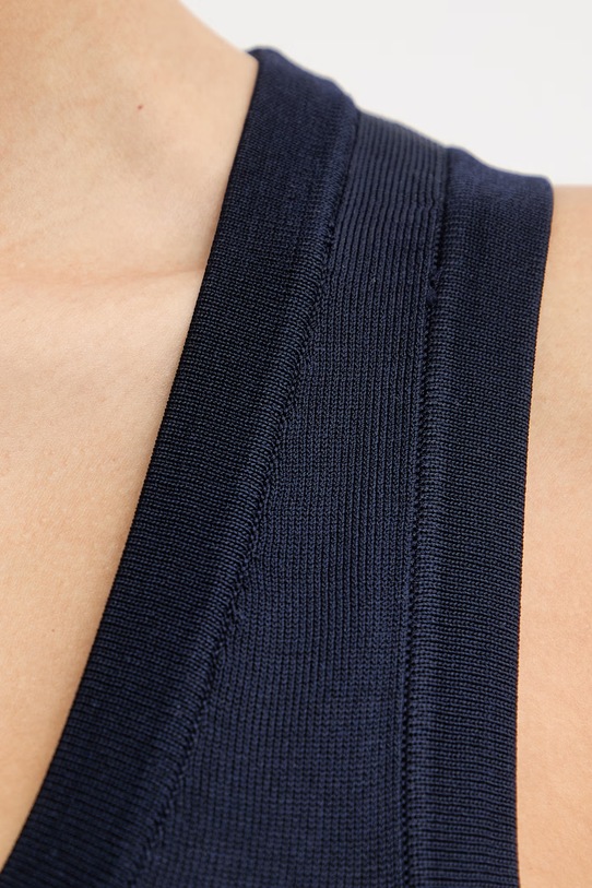 United Colors of Benetton top damski z wiskozą 198XDH01I granatowy