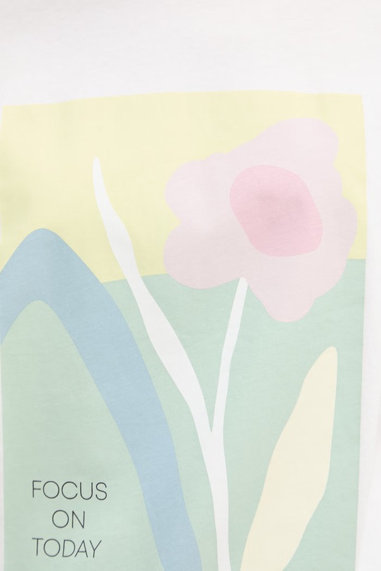 United Colors of Benetton T-shirt damski bawełniany 3096D10CM biały