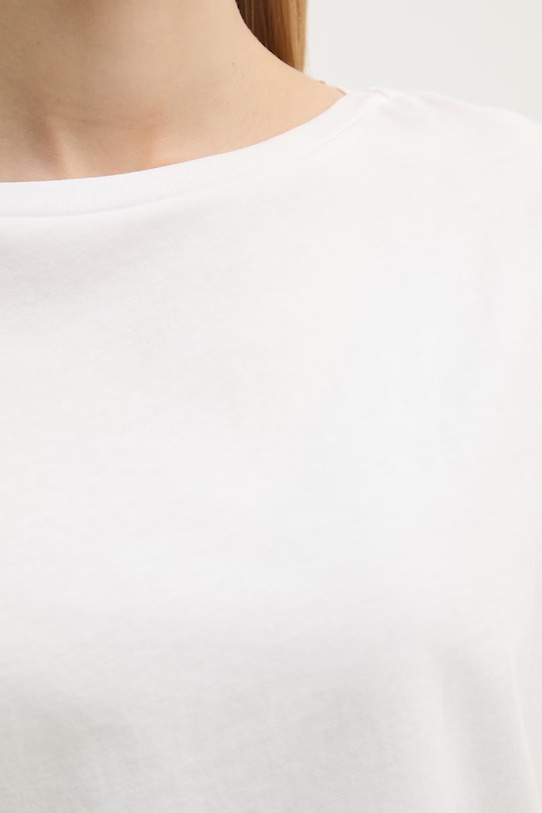 United Colors of Benetton T-shirt basic damski bawełniany 3096D10CP biały