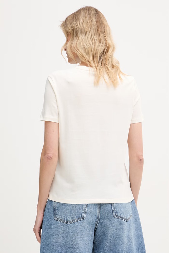 Ρούχα United Colors of Benetton t-shirt γυναικείο βαμβακερό 3096D10CU μπεζ