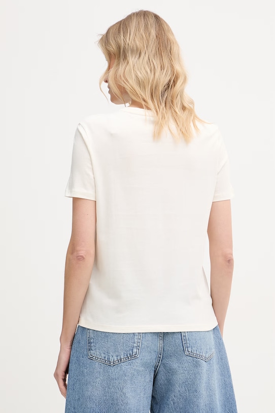 Ρούχα United Colors of Benetton t-shirt γυναικείο βαμβακερό 3096D10CU μπεζ