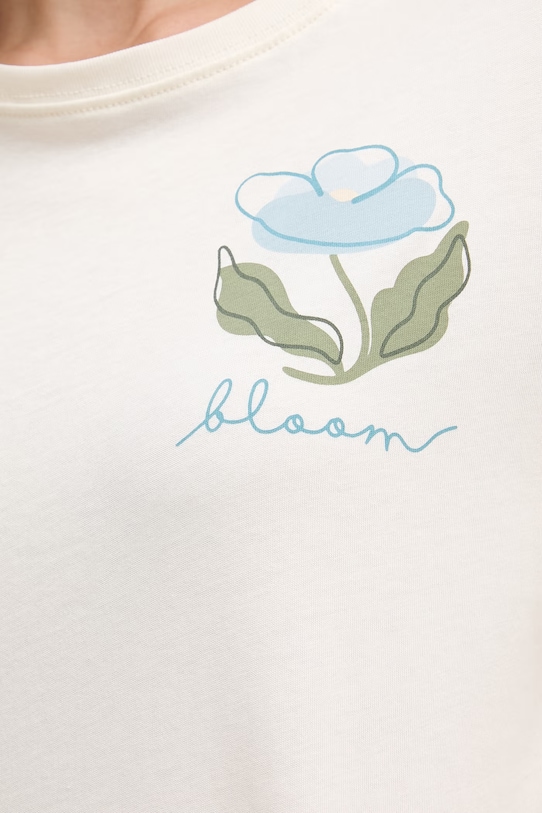 United Colors of Benetton t-shirt γυναικείο βαμβακερό 3096D10CU μπεζ