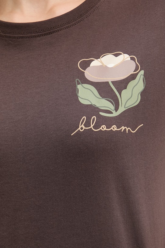 United Colors of Benetton T-shirt γυναικείο βαμβακερό 3096D10CU καφέ