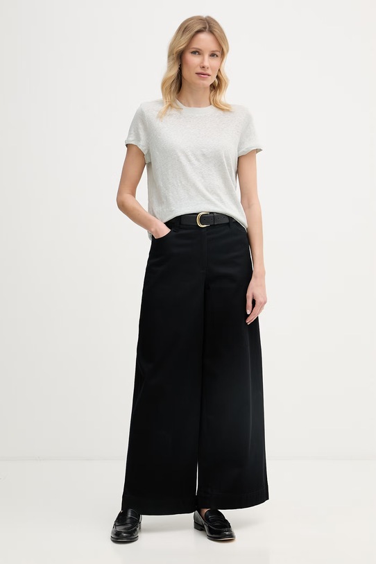 United Colors of Benetton T-shirt γυναικείο λινό 3TKEE1009 πράσινο SS26