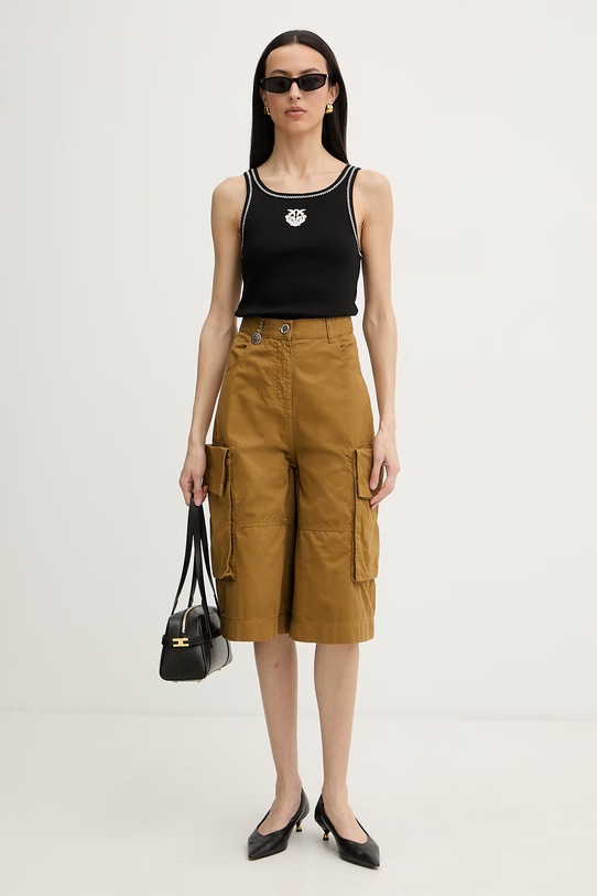 Pinko Τοπ γυναικείο βαμβάκι με ελαστάν 106816.A3AL μαύρο SS26