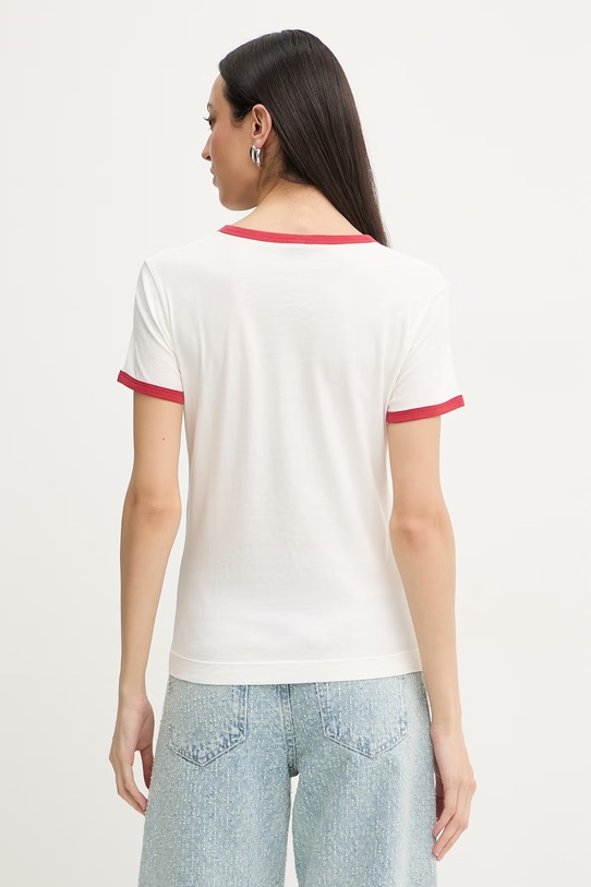 Odzież Pinko t-shirt damski bawełniany 106902.A3C2 beżowy