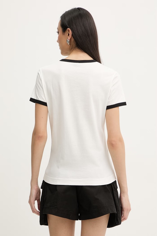 Odzież Pinko t-shirt damski bawełniany 106902.A3C2 beżowy