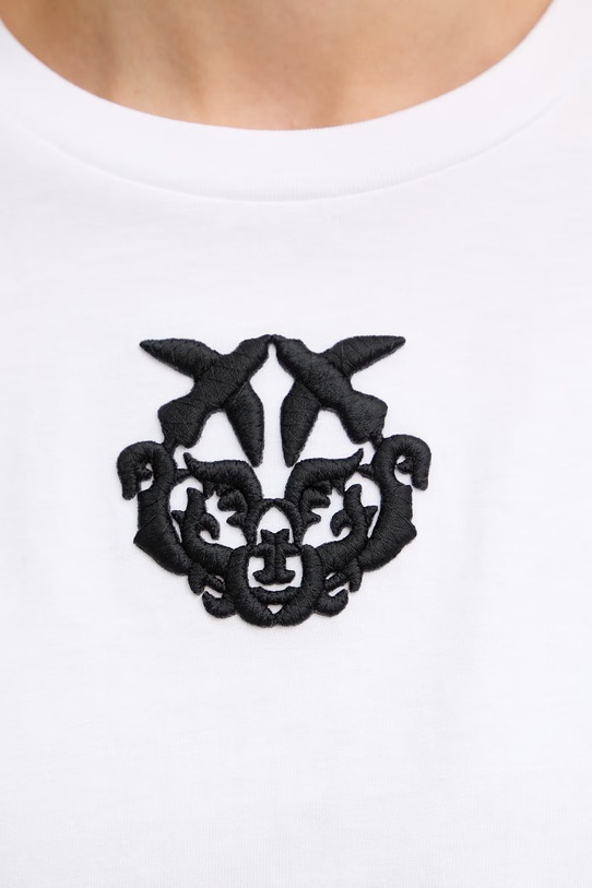 Pinko t-shirt damski bawełniany 106814.A3AM biały