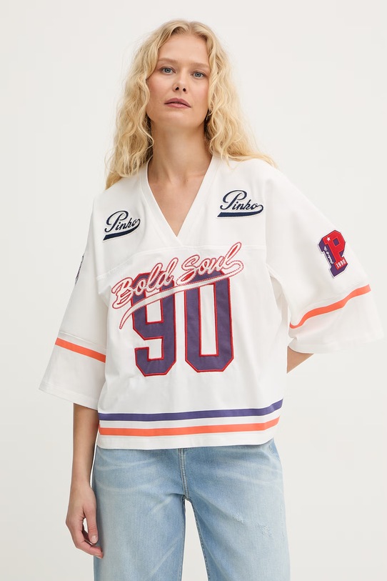 Pinko t-shirt Γυναικείο λευκό 106926.A3CC