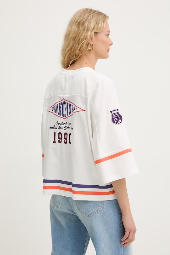 Ρούχα Pinko t-shirt Γυναικείο 106926.A3CC λευκό