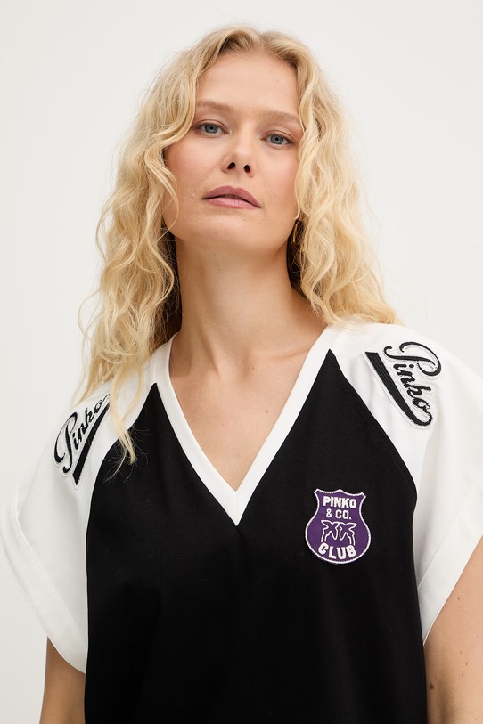 Pinko t-shirt damski czarny 106932.A3CC