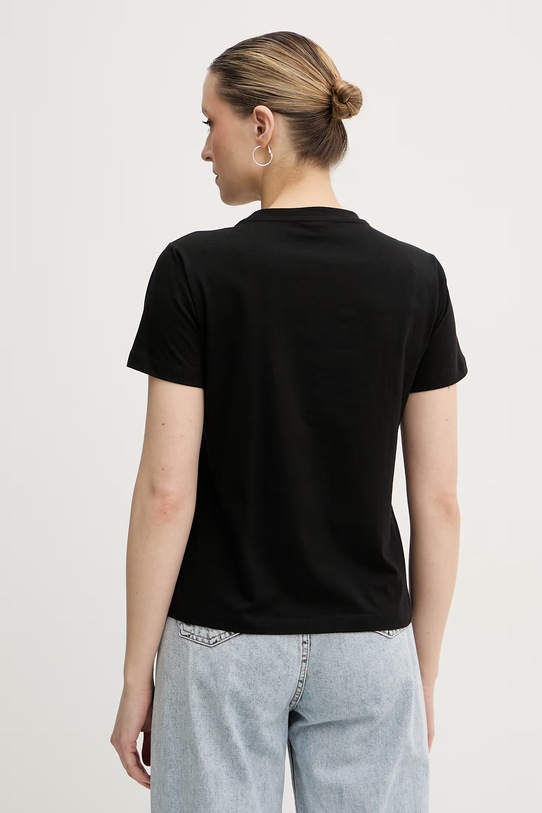 Odzież Pinko t-shirt damski bawełniany 107094.A3C7 czarny