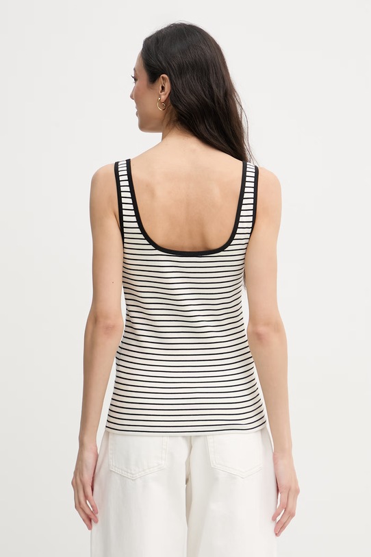 Odzież Calvin Klein Jeans top damski bawełniany z elastanem LV047F832G beżowy