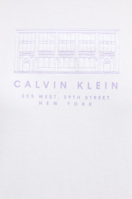 Calvin Klein Jeans kratka majica ženska bombažna LV047F806G bela