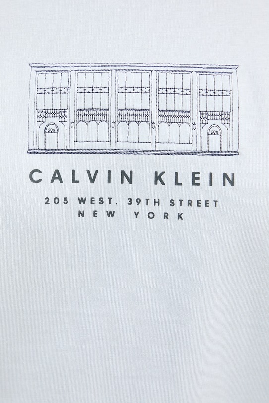 Calvin Klein Jeans kratka majica ženska bombažna LV047F806G modra