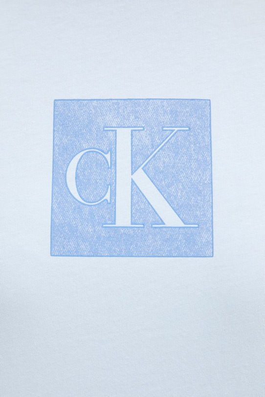 Calvin Klein Jeans t-shirt damski bawełniany LV047F819G niebieski