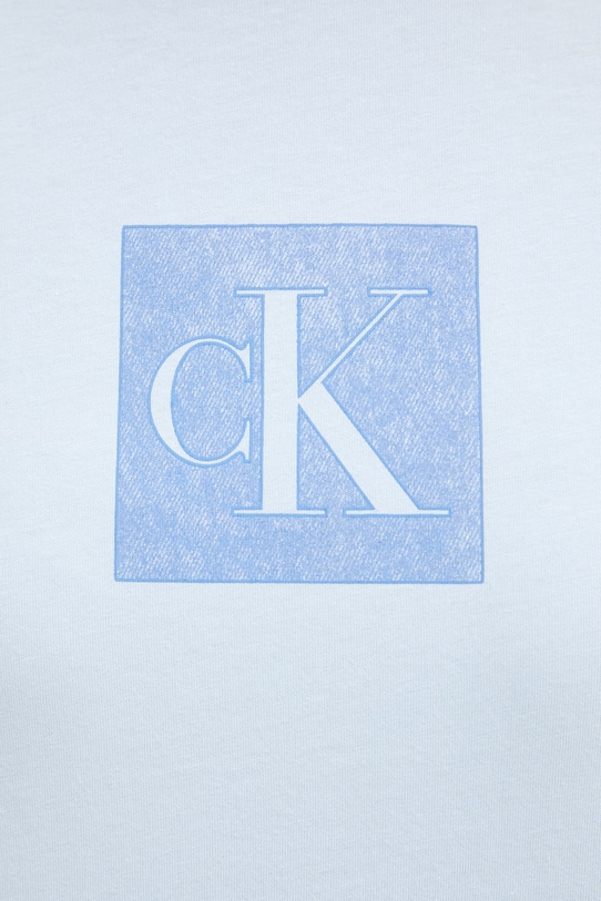 Calvin Klein Jeans T-shirt da donna in cotone LV047F819G blu