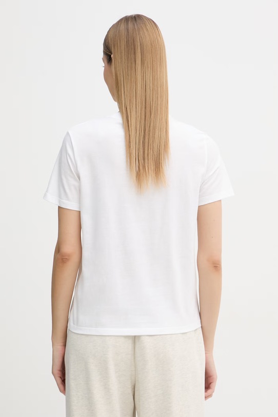 Odzież Calvin Klein Jeans t-shirt damski bawełniany LV047F831G biały